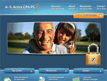 Tablet Screenshot of cpaarora.com